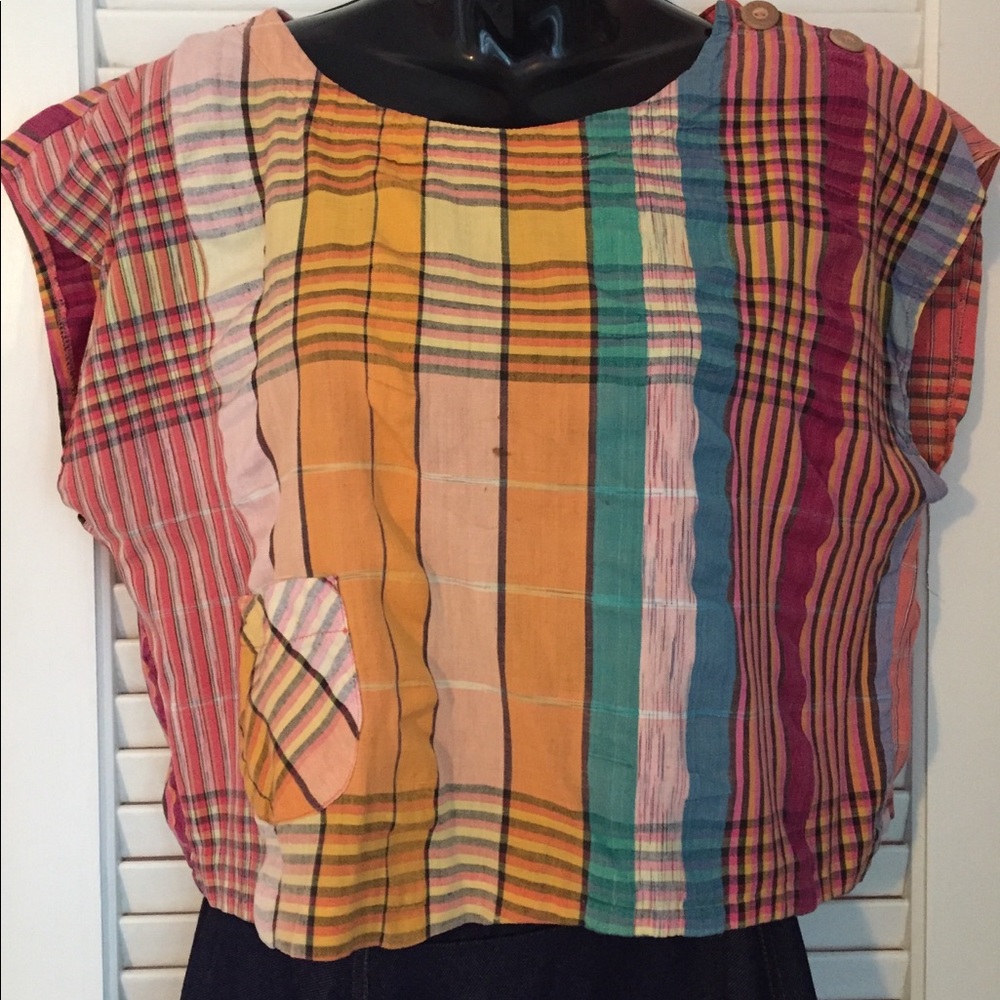 Vintage Gingham Crop